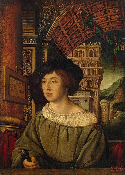 Ambrosius Holbein Portrait of a Young Man Spain oil painting art